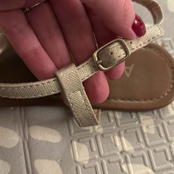 Gold Thong Sandals - Picture 3 of 5